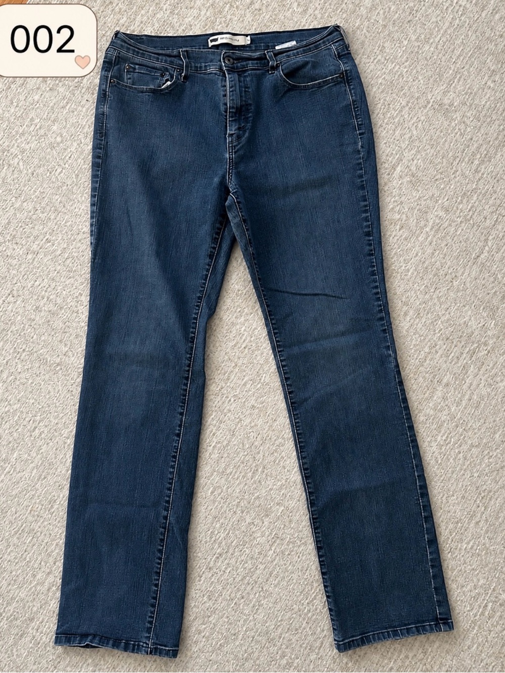Levi’s 505 Straight Leg Women’s Jeans Size 14 Blue Denim